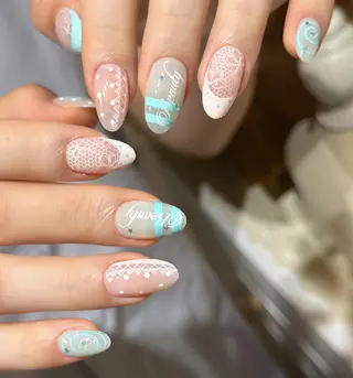 ネイル By moonネイル 🌷ワンホン/韓国風のネイルデザイン
