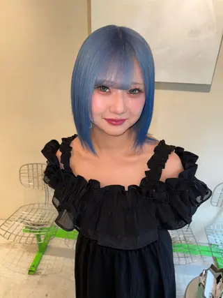 ミディアム 徳田 萌恵のヘアスタイル