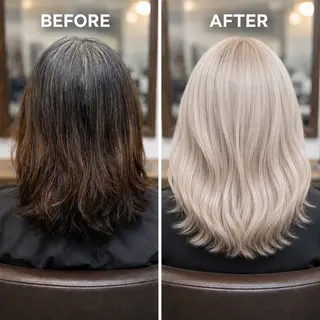 ミディアム カラー 白髪ぼかしのプロ ✨たいきのヘアスタイル