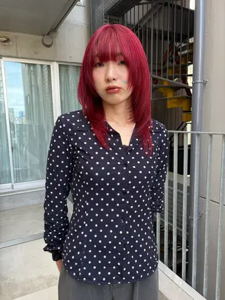 セミロング siki hinaのヘアスタイル
