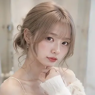 セミロング 縮毛矯正/レイヤー/ 前髪カット/おばかんのヘアスタイル