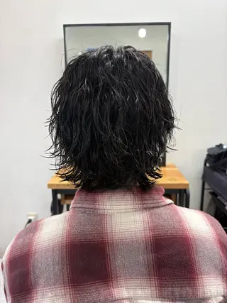 パーマ メンズ 下北沢メンズパーマ 特化園田 楓莉のヘアスタイル
