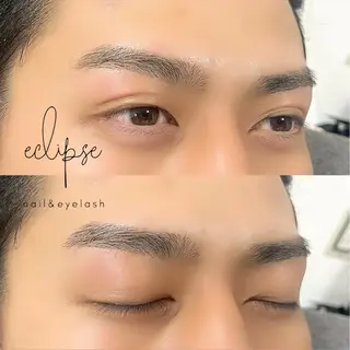 メンズ アイブロウ eclipse eyelashのマツエク・マツパデザイン