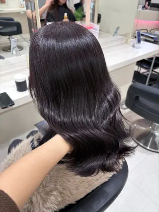 ミディアム カラー ヘアアレンジ 💟RINNA 艶カラー💟のヘアスタイル