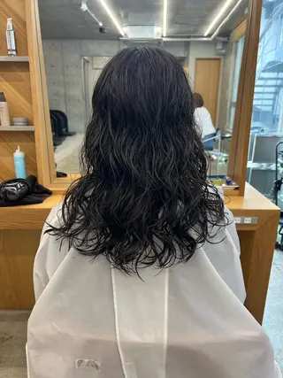 セミロング パーマ ボブ/パーマ 🐕🦺Nagiのヘアスタイル