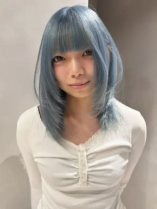 ミディアム カラー Juna✂️ レイヤー / ボブのヘアスタイル