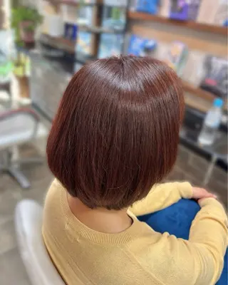 ショート カラー ヘアアレンジ イツキ🌕デザインカ ラー🥨髪質改善🫧のヘアスタイル
