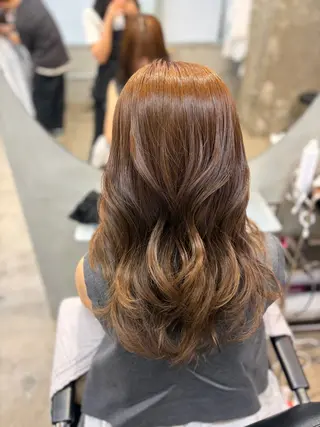 セミロング cuore/ みく/艶カラーのヘアスタイル