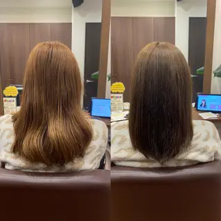 セミロング カラー Lien's teraのヘアスタイル