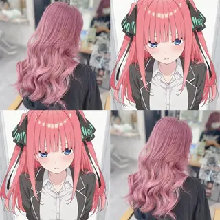 ロング 🩷アニメカラー🩵 mihoのヘアスタイル