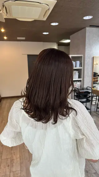 ミディアム なぎは/似合わせ・ ナチュラルカラーのヘアスタイル