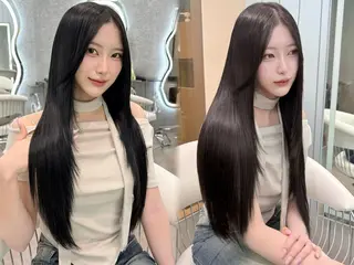 ロング ヘアアレンジ 大宮縮毛矯正🩵 レイヤー 佐藤和のヘアスタイル