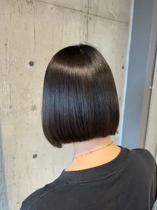 ミディアム カラー ヘアアレンジ 🍀透明感カラー×垢 抜けボブ リクト💥のヘアスタイル