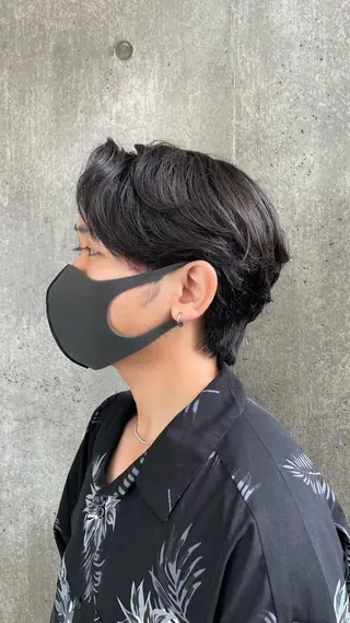 パーマ メンズ もりたみかこ 美容師お休み中のヘアスタイル