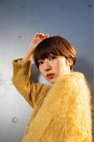 ショート カラー 白髪ぼかし/ショート /ミニボブだいじのヘアスタイル