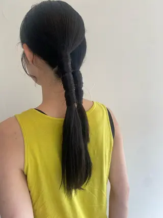 ロング ヘアアレンジ neu. reinaのヘアスタイル