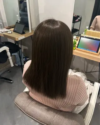 セミロング カラー sayuri/心斎橋 /ハイトーンカラーのヘアスタイル