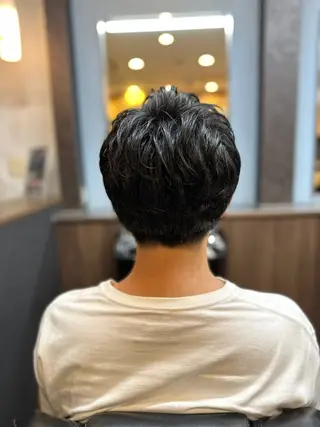 パーマ メンズ 大貫 真実也のヘアスタイル
