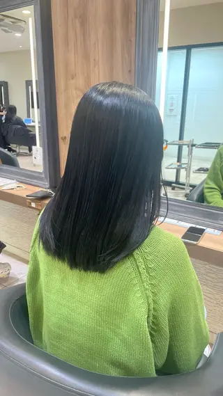 セミロング カラー ふわっと抜け感🫧 ブラウンベージュ🤎のヘアスタイル