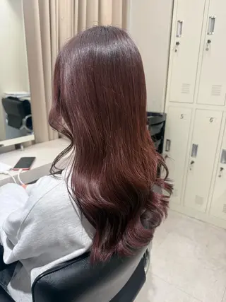 ロング カラー haru 髪質改善サロンのヘアスタイル