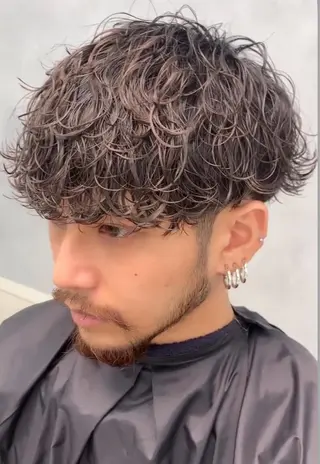 パーマ メンズ fifth 菅崎愛斗のヘアスタイル