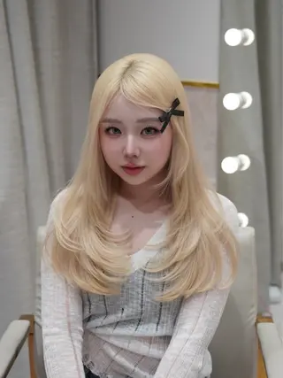 カラー 艶ダブルカラー🩰ハ イトーン‎🤍香織のヘアスタイル