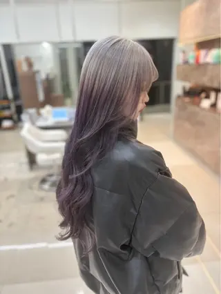 ロング ハイトーン職人💗 松本輝美のヘアスタイル