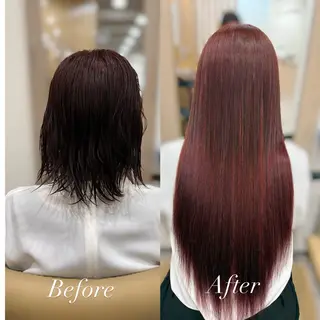 ロング エクステ＆カラー専門 羽エクステ　新大久保のヘアスタイル
