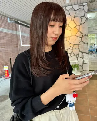 ロング クドウ ヒカリのヘアスタイル