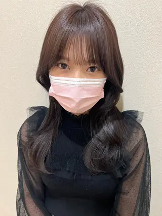 セミロング カラー 外国人対応 佐久間のヘアスタイル