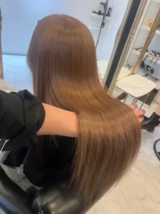 ロング ケアブリーチ&シール エクステの店和田翔莉のヘアスタイル