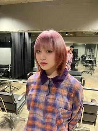 ミディアム 渋谷ケアブリーチ ❤️🔥徳田空悟のヘアスタイル