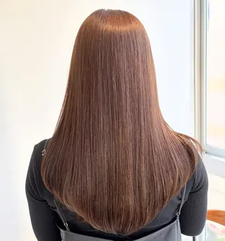 カラー 🫒🫒ブリーチなし 艶カラー🫒ヤマシロのヘアスタイル