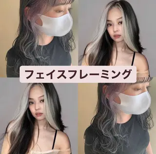 ミディアム カラー 暖色/ブリーチカラー 🎀 M i k uのヘアスタイル