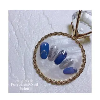 ミディアム ネイル 🐾enen style 🐾のネイルデザイン