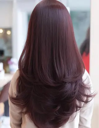 ロング カラー 韓国×艶ハイトーンが かわいい✨️リオ🍒のヘアスタイル