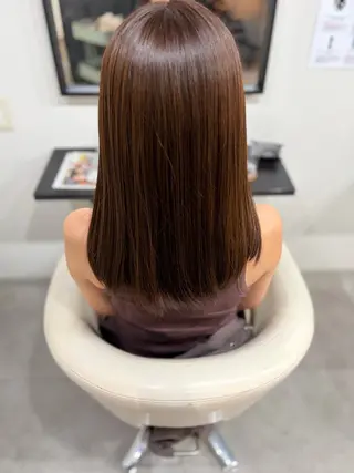 カラー ストレート/カラー 特化雪本☃️のヘアスタイル