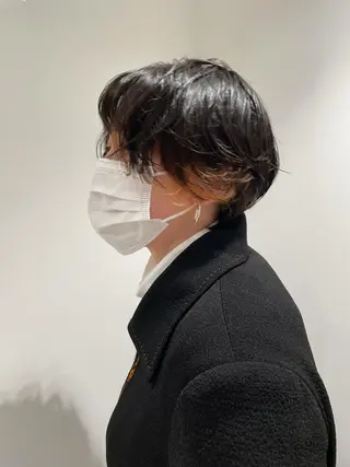 ショート パーマ 吉田一輝 外国人パーマのヘアスタイル