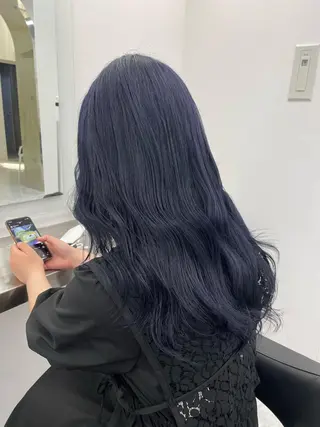 ロング カラー ヘアアレンジ 縮毛矯正/髪質改善/ ブリーチ毛/木元渓太のヘアスタイル
