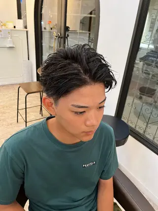 パーマ メンズ 杉山 蒼汰のヘアスタイル
