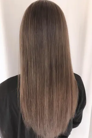 ロング カラー パーマ ヘアアレンジ バレイヤージュ 藤沢 髪質改善 竹内ケンゴのヘアスタイル