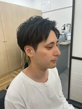 ミディアム メンズ トミオカ ⸌⍤⃝⸍のヘアスタイル