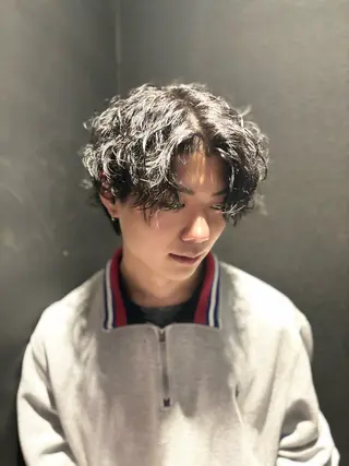 パーマ メンズ keany錦糸町 ハセベユウのヘアスタイル