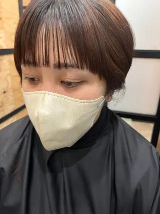 セミロング カラー パーマ ヘアアレンジ メンズ キッズ ネイル マツエク・マツパ アイブロウ 久木原 ゆりのヘアスタイル