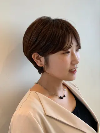 ショート カラー 中尾 文哉のヘアスタイル