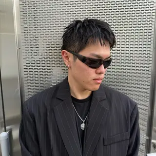 ショート メンズ 艶髪施術 関谷ヒュウのヘアスタイル