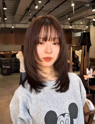 ミディアム 似合わせカット/ 赤熊咲良 🦔ྀིのヘアスタイル