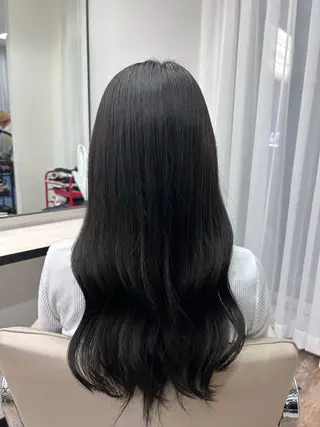 カラー 毛流れパーマ/ Rukiaのヘアスタイル