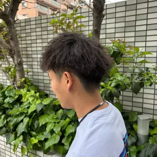 ショート パーマ 山本 陸央のヘアスタイル