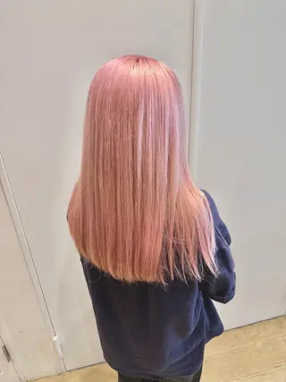 セミロング カラー 新宿ハイトーン/ 透明感✨吉松大輝のヘアスタイル